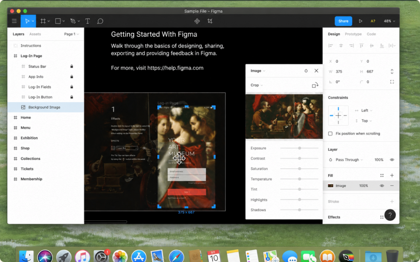 Shared screen